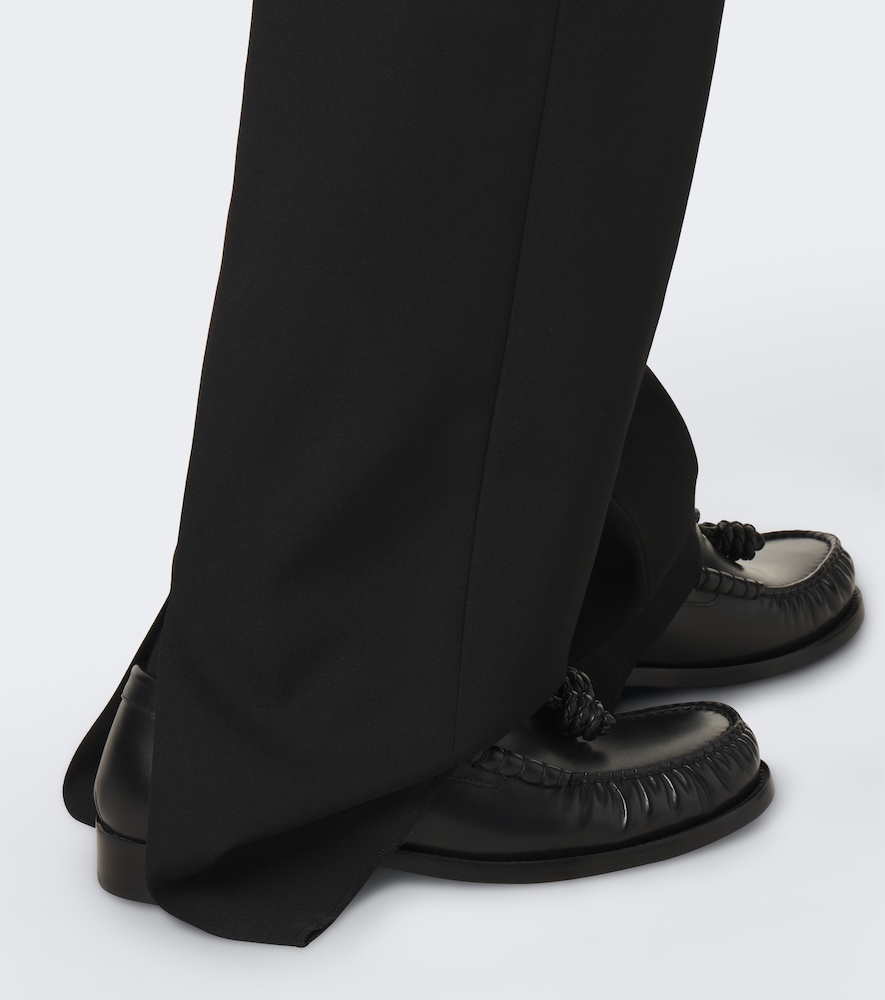 Grain De Poudre Straight Pants Wool