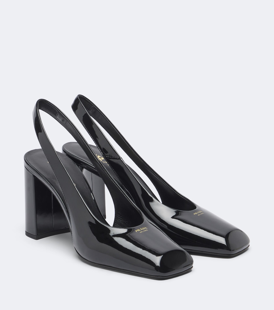 Pumps slingback in vernice