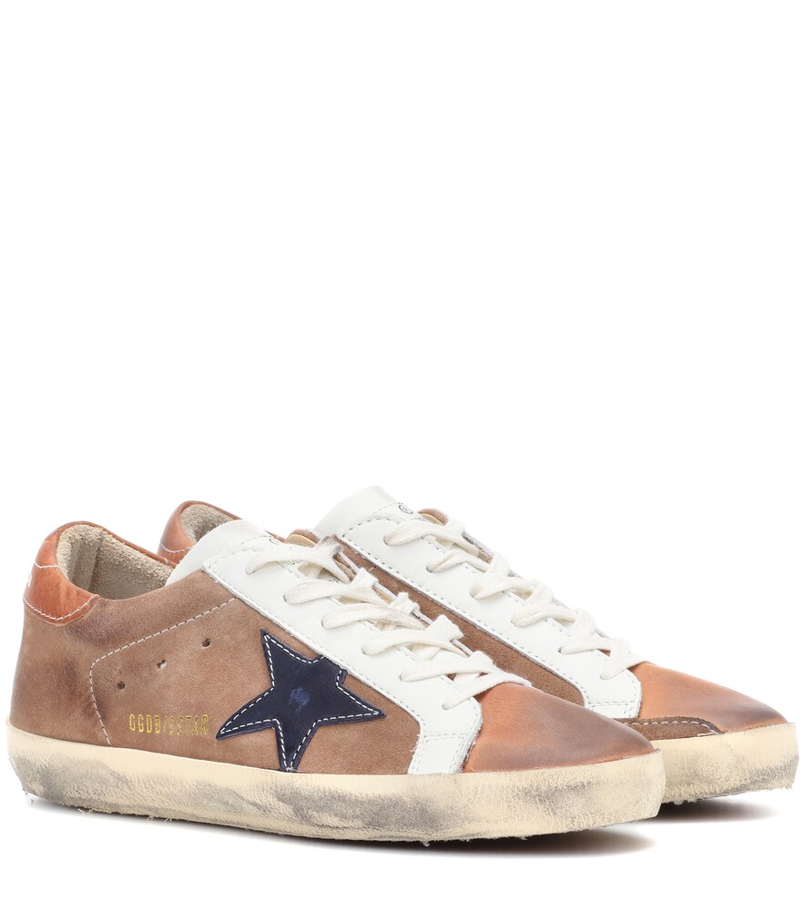 golden goose tan indigo