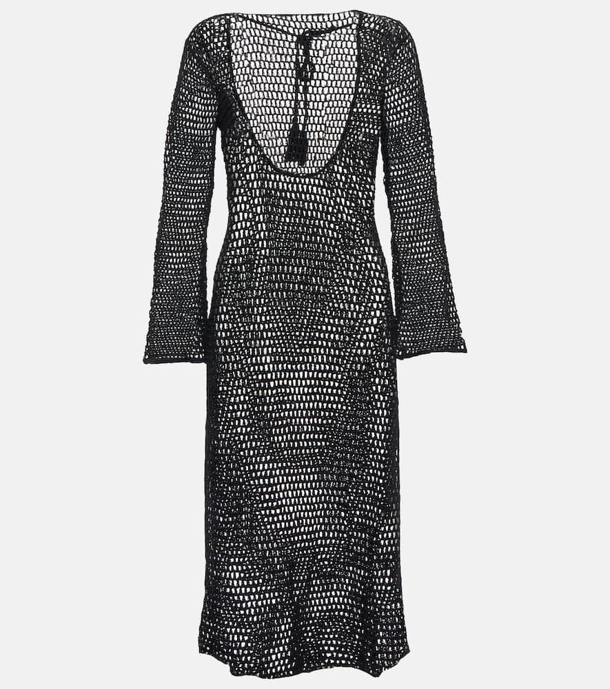 Anna Kosturova Zen Mesh crochet beach dress