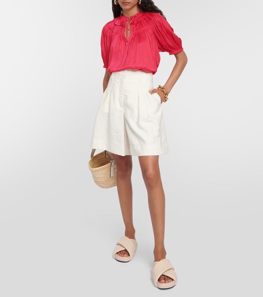  Ulla Johnson Ulla Johnson Eleni Plisseì Satin Top 