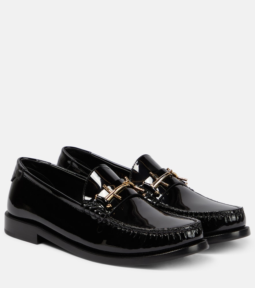 Saint Laurent Le Loafer high-shine finish flat shoes