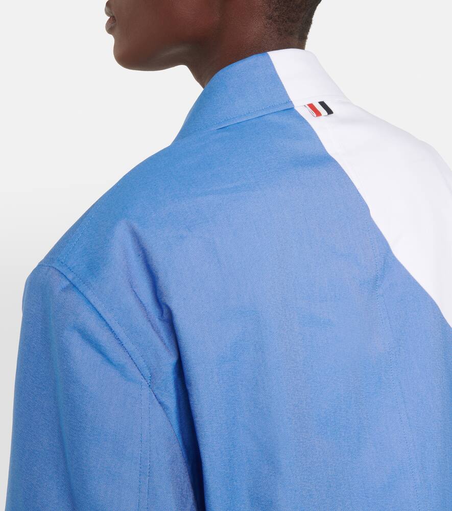 Thom Browne Polka-dot Oversized Cotton Blazer In Multicoloured