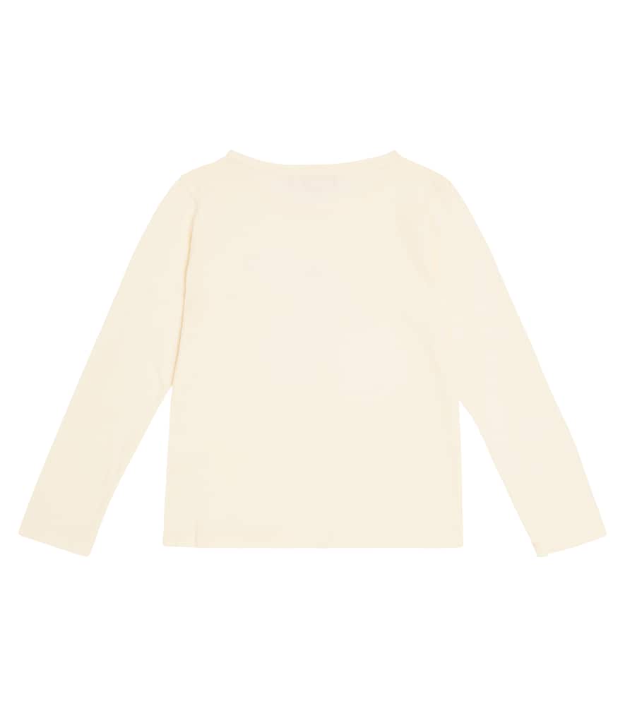 Bonpoint sequinned-cherry cotton T-shirt - White