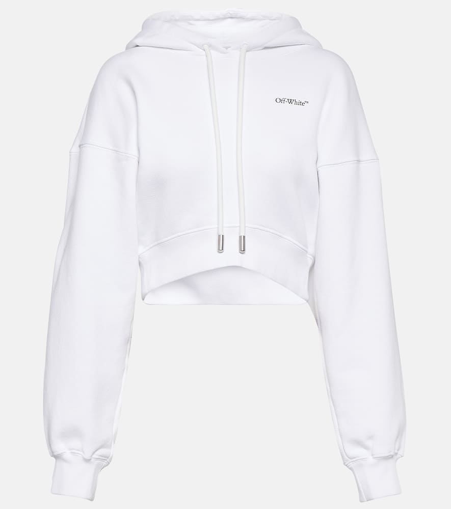 Printed cropped hoodie