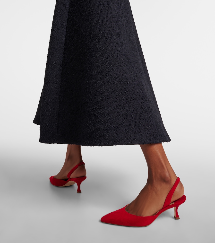 Carolyne Gala Val Suede Slingback Pumps