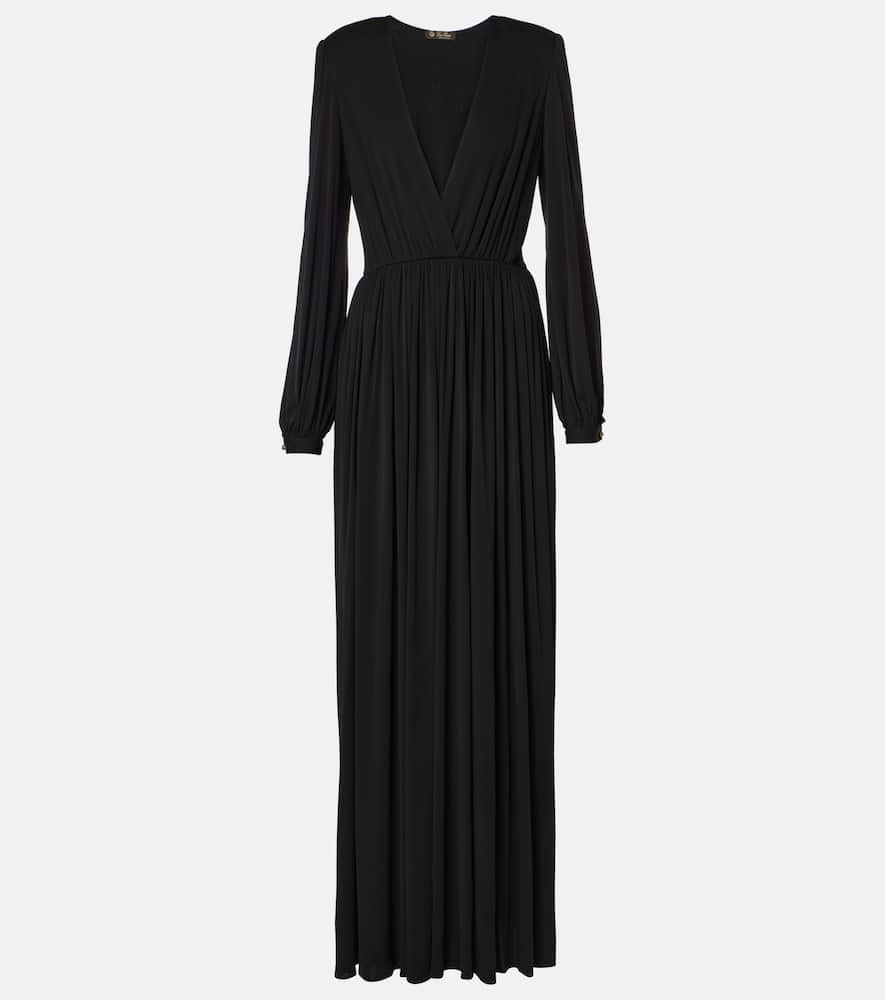 Bianca gathered jersey maxi dress