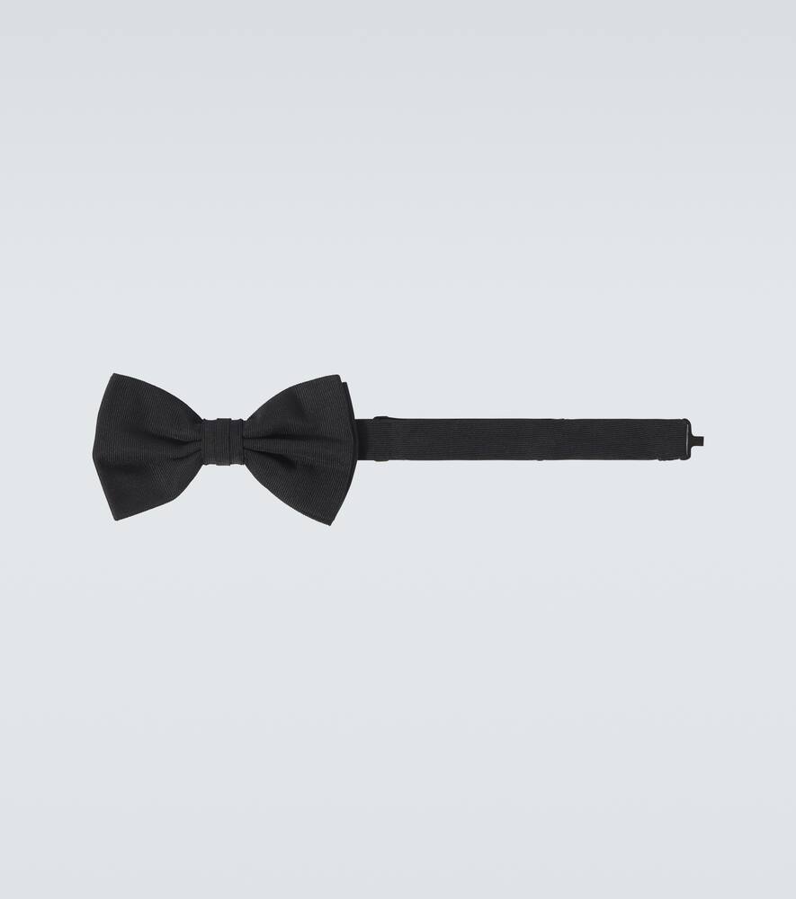 Silk grosgrain bow tie