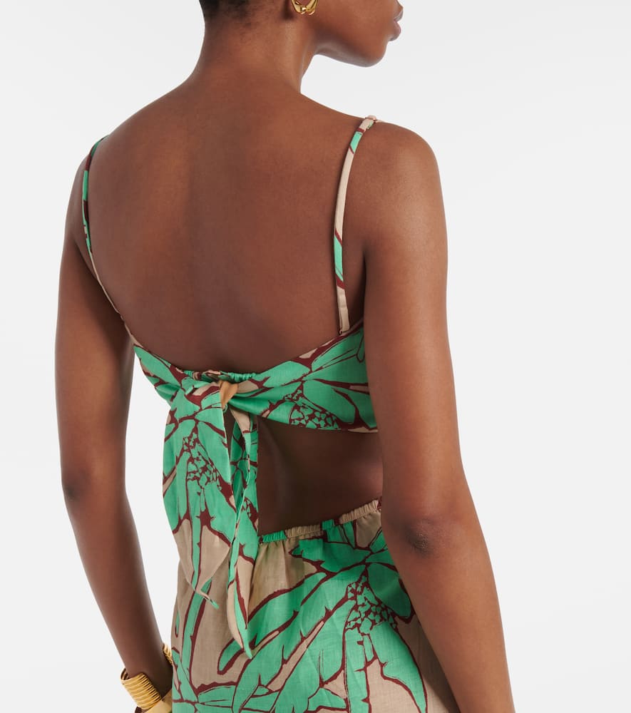 Johanna Ortiz Beach Harmony Dress In Salty Pants Mint In Beige