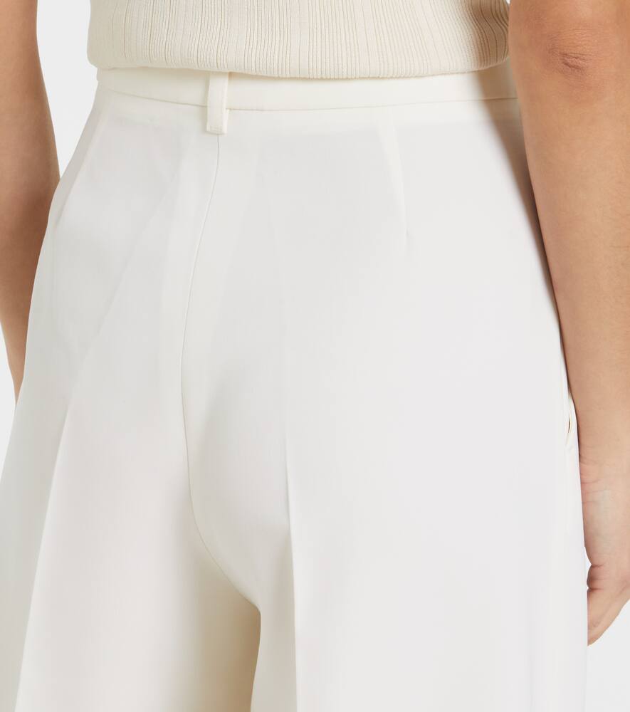 Stella Mccartney Low Rise Slim Leg Tailored Trousers In White