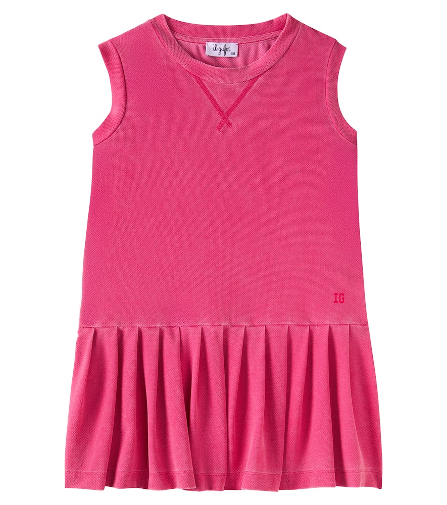 Shop Il Gufo Pleated Dress In Pink
