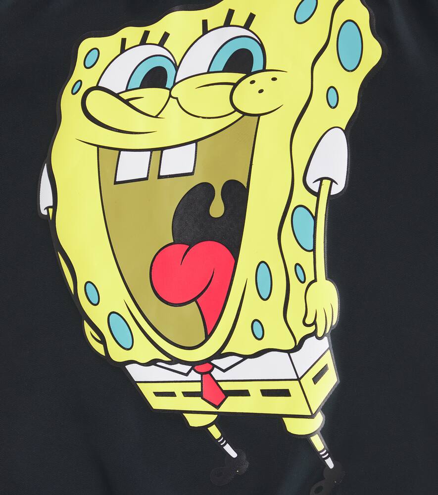 Stella Mccartney X Spongebob Squarepants Varsity Jacket In Charcoal Grey