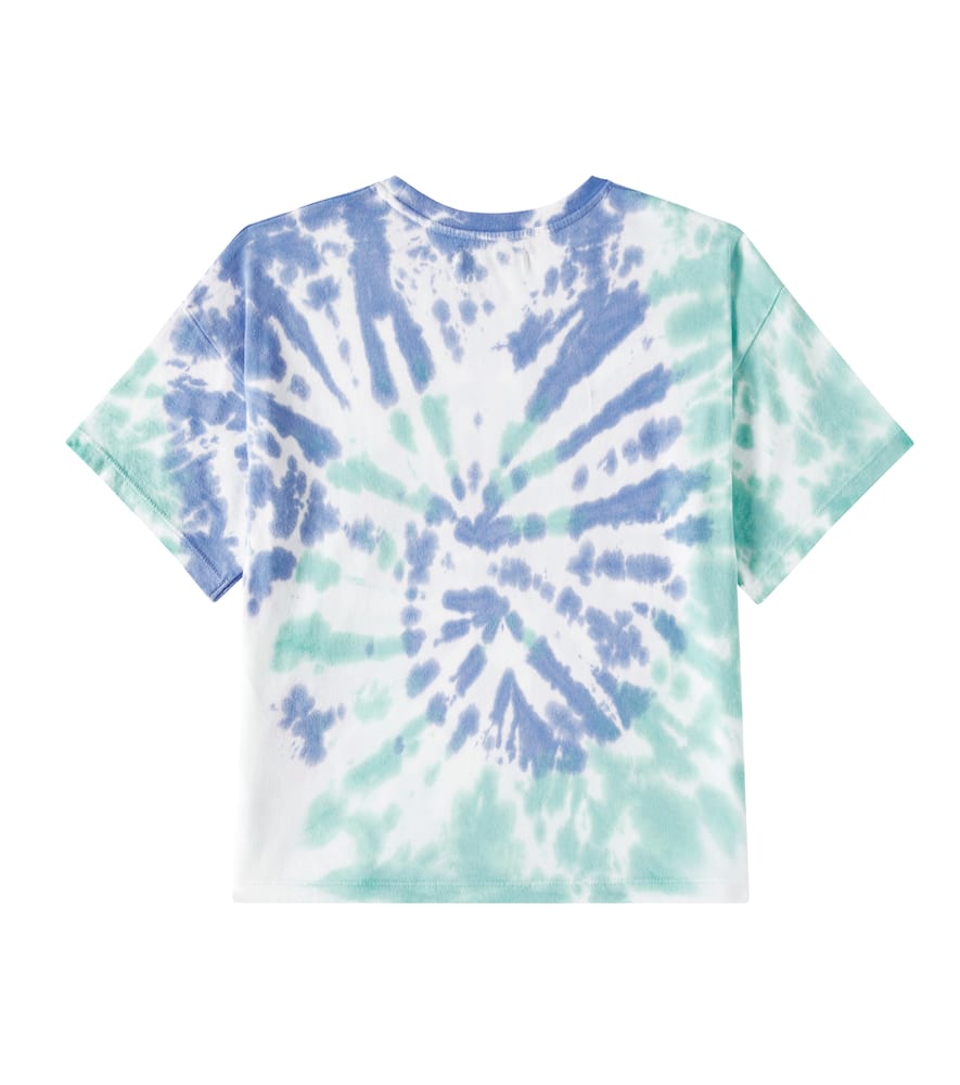 The New Society Rhea Printed Tie-dye Cotton Jersey T-shirt In Cobalto