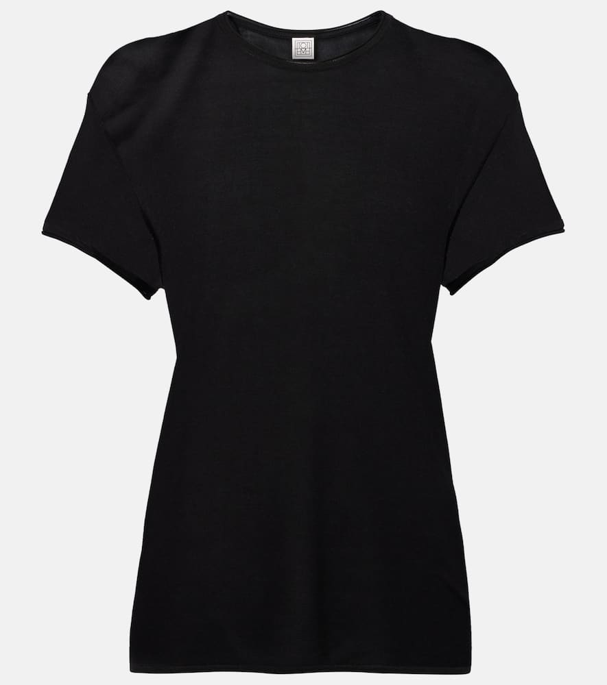 Knitted silk t-shirt