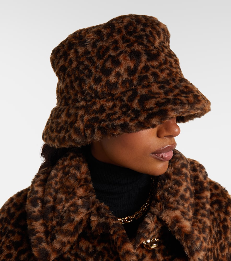 Max Mara Alpaca, Wool, And Silk Bucket Hat In Brown