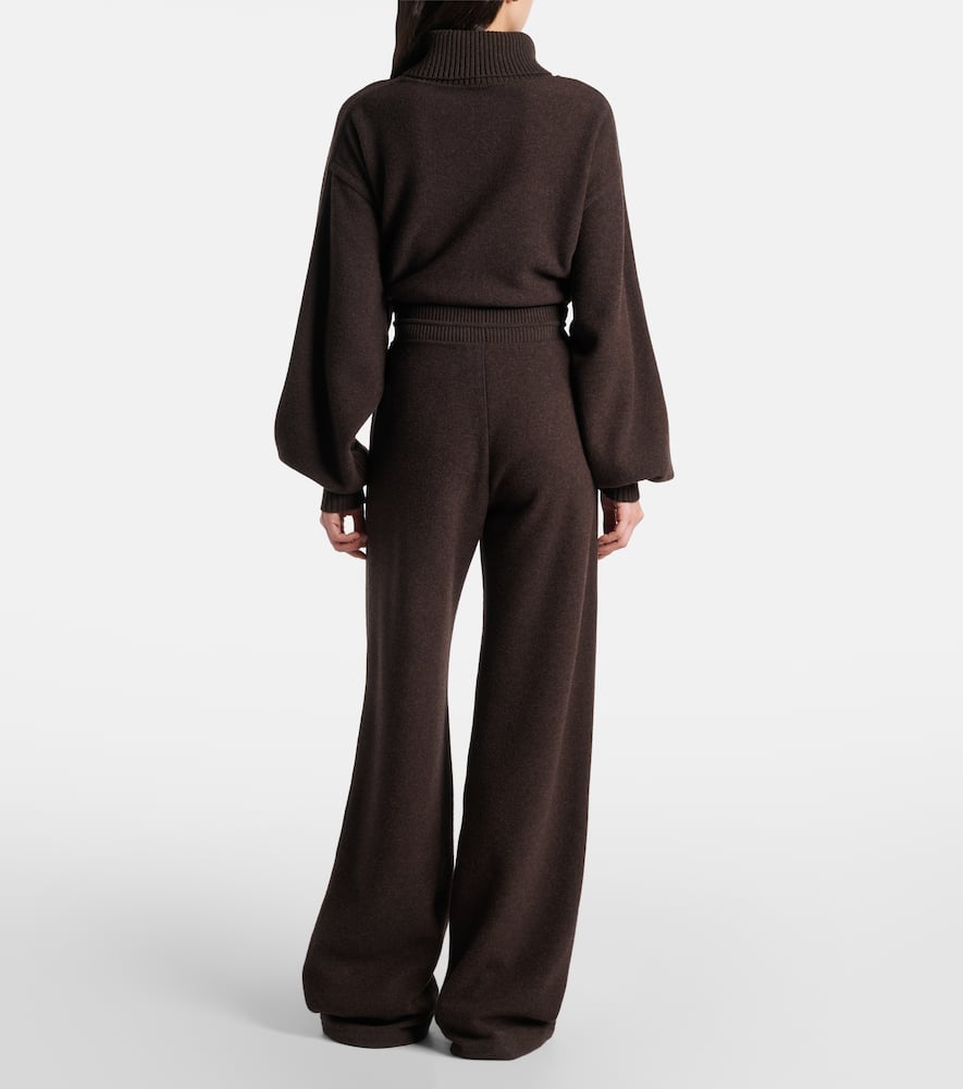 Loro Piana North Woods Wool Sweatpants In Brown