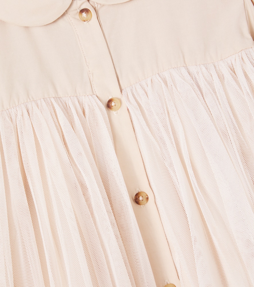 Donsje Venne Gathered Blouse In Neutral
