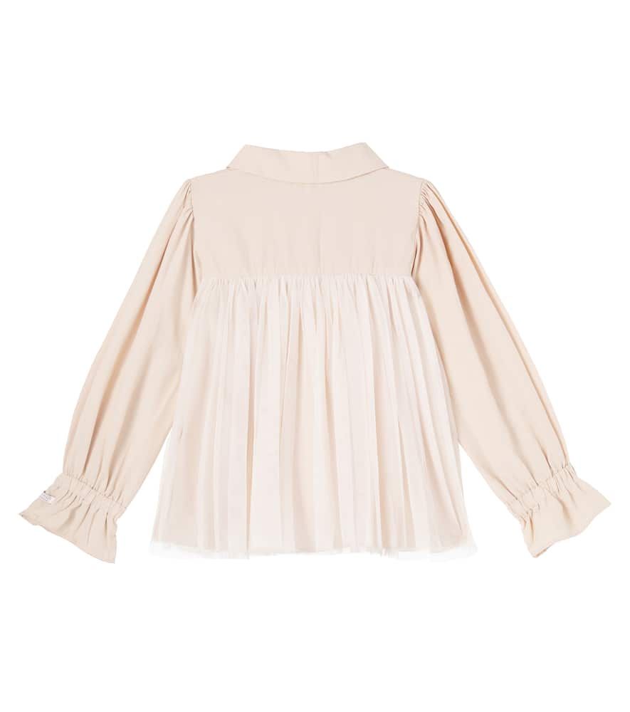 Donsje Venne Gathered Blouse In Neutral