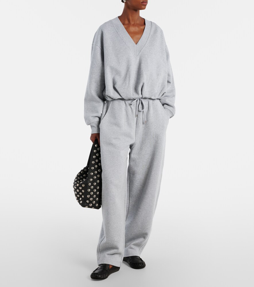 Sportmax Colleg cotton-blend jersey sweatshirt