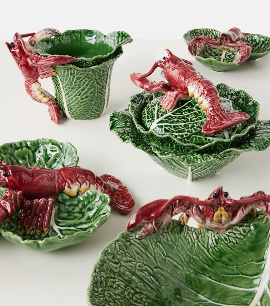  Bordallo Pinheiro Bordallo Pinheiro Cabbage With Lobsters Small Appetizer Plate 