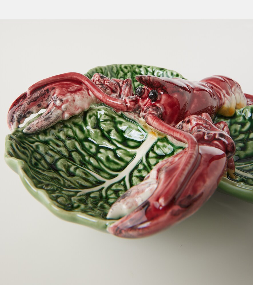  Bordallo Pinheiro Bordallo Pinheiro Cabbage With Lobsters Small Appetizer Plate 