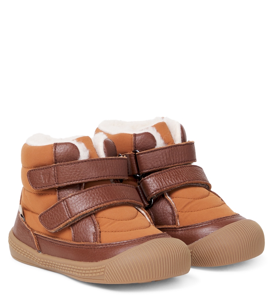 Wheat Tex leather-trimmed boots Wheat Tex leather-trimmed boots