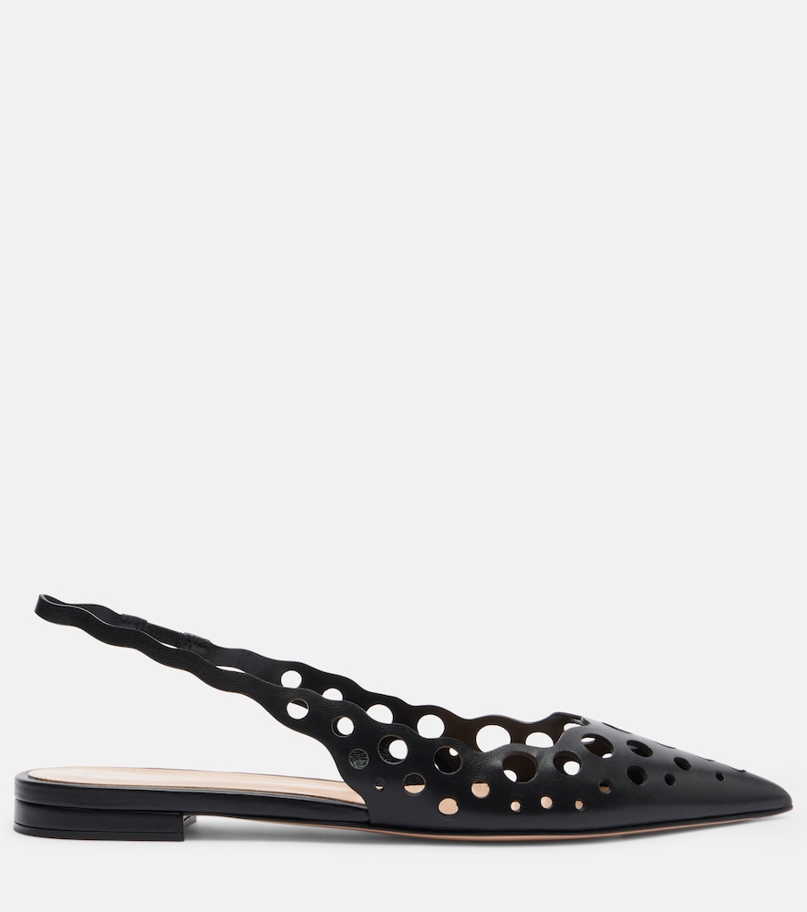  Gianvito Rossi Gianvito Rossi Slingback-ballerinas Aus Leder 
