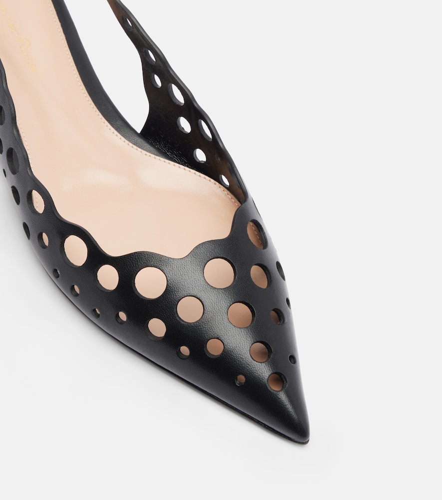  Gianvito Rossi Gianvito Rossi Slingback-ballerinas Aus Leder 