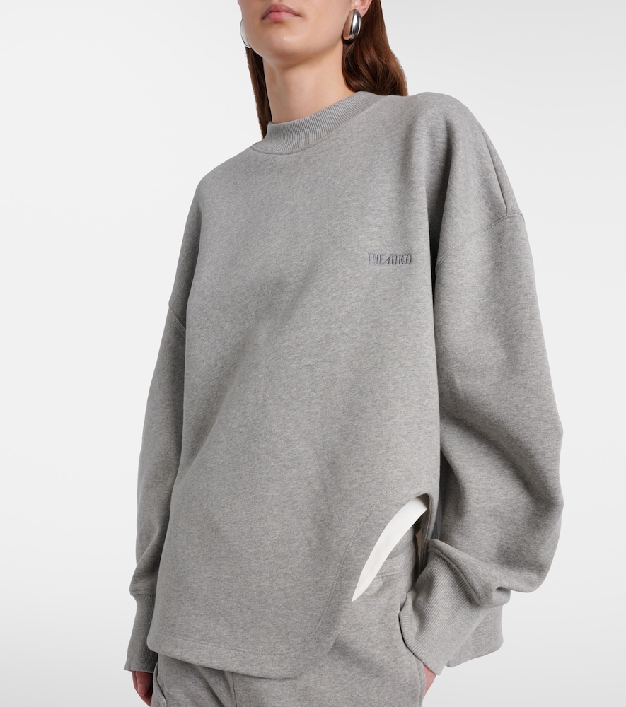  The Attico The Attico Oversize-sweatshirt Aus Baumwoll-jersey 