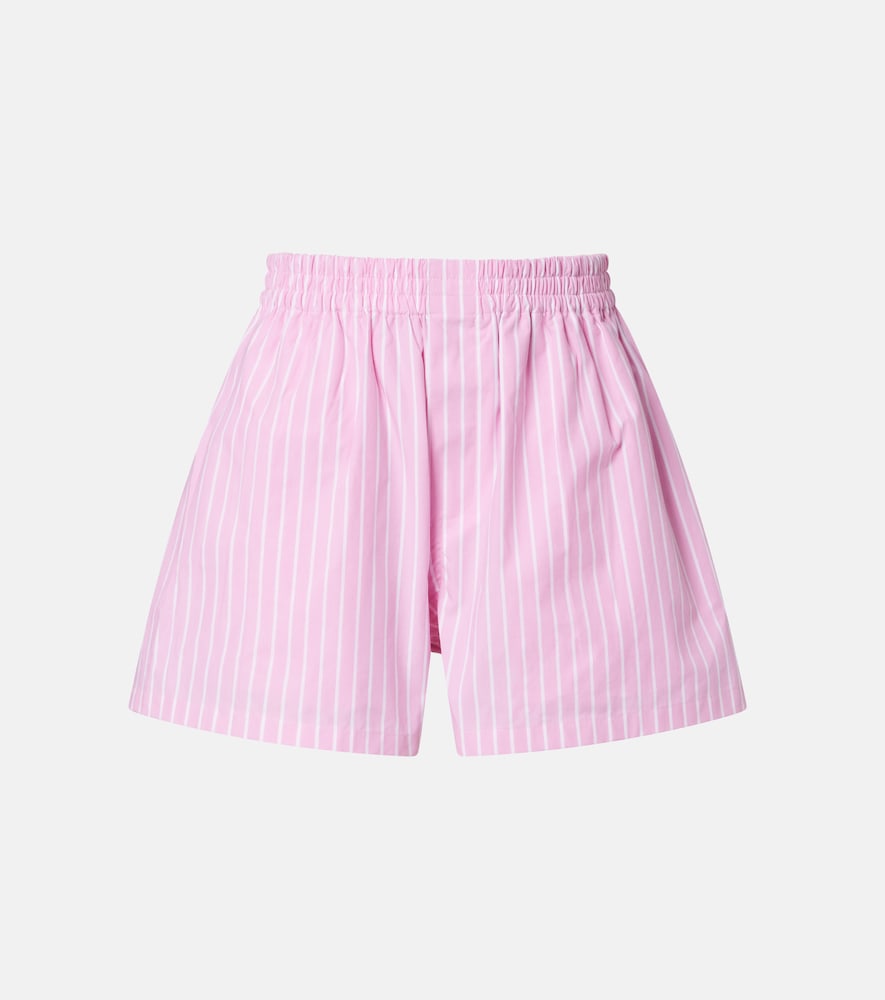 Balenciaga Striped cotton poplin boxers shorts