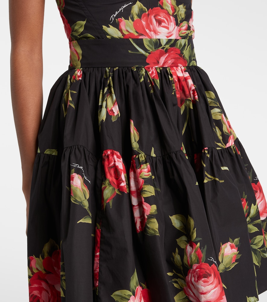 Dolce&Gabbana Floral Cotton Miniskirt