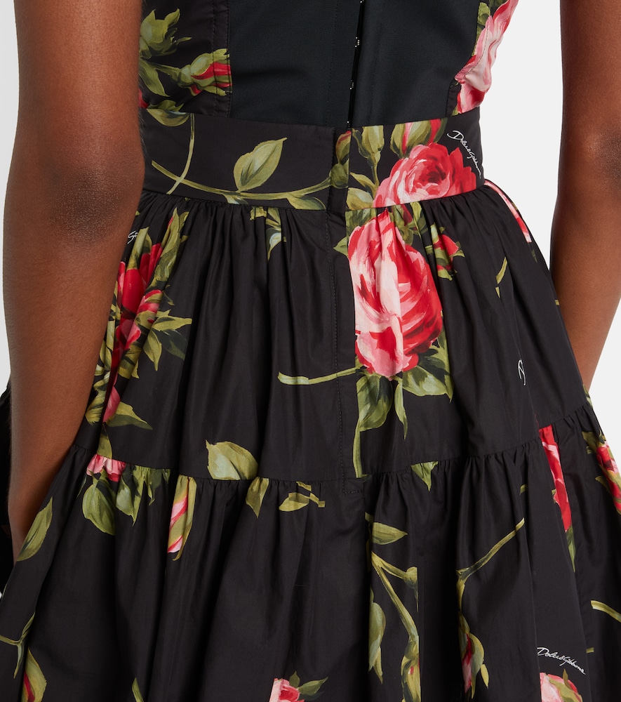 Dolce&Gabbana Floral Cotton Miniskirt
