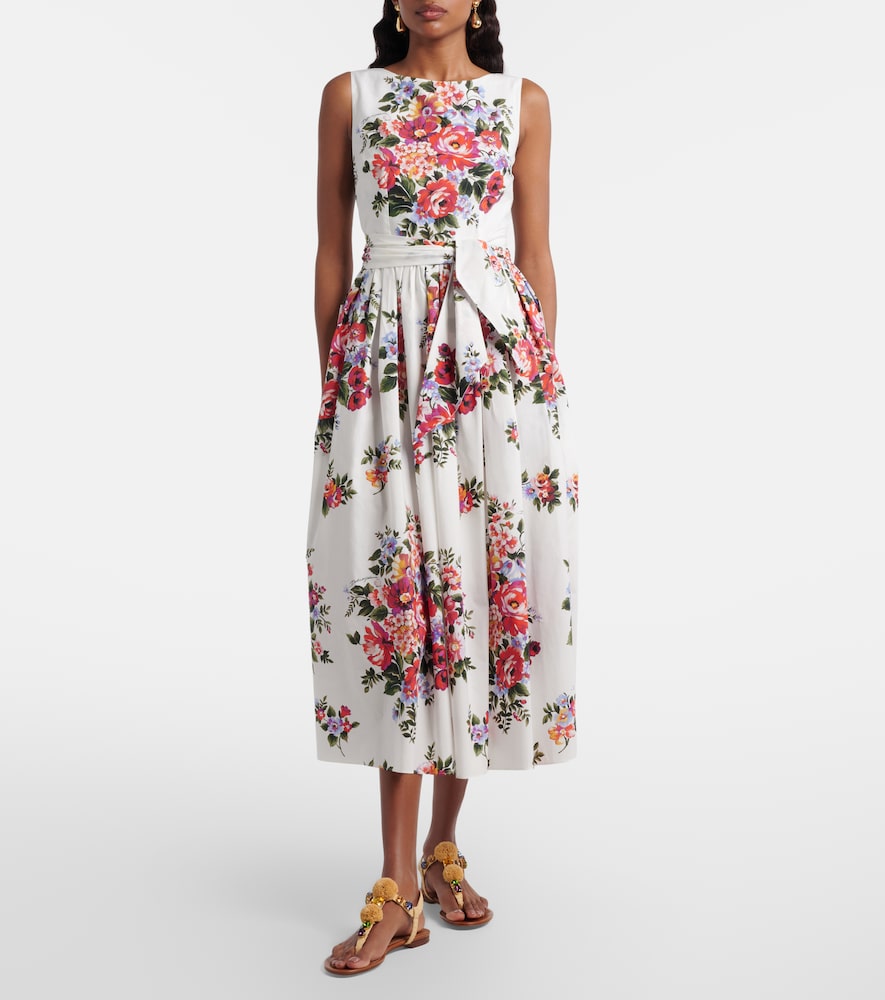 Dolce & Gabbana Floral cotton midi dress