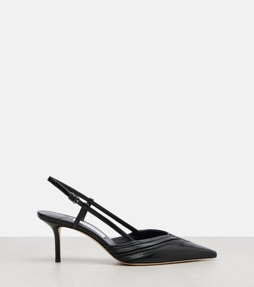  Jimmy Choo Jimmy Choo Afia 65 Leather Slingback Pumps 