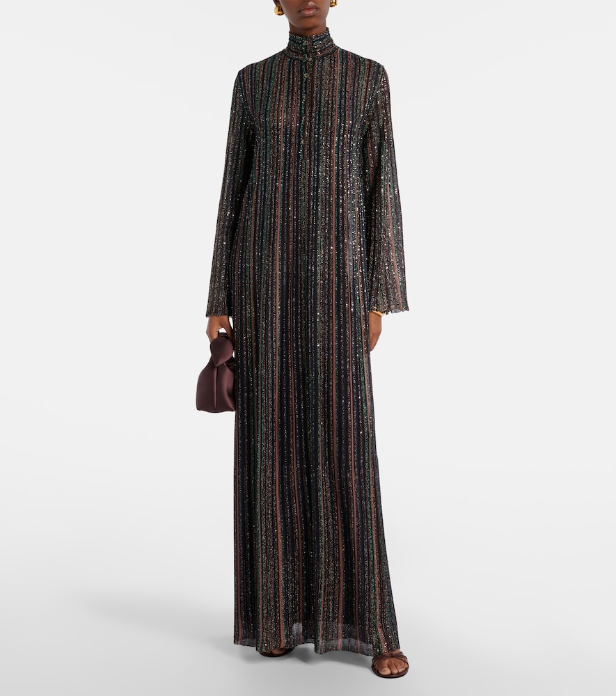 Missoni Sequined lamé maxi dress