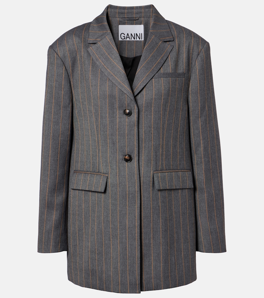 Ganni Blazer gessato