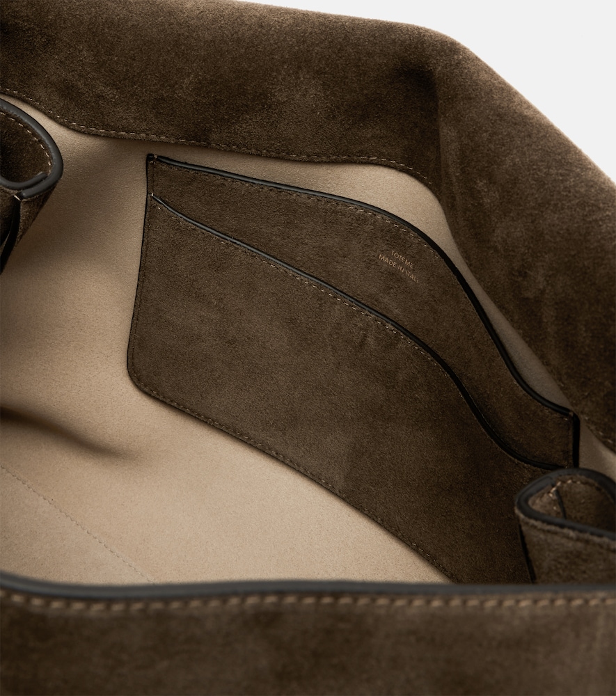  Toteme Toteme Schultertasche T-lock Aus Veloursleder 