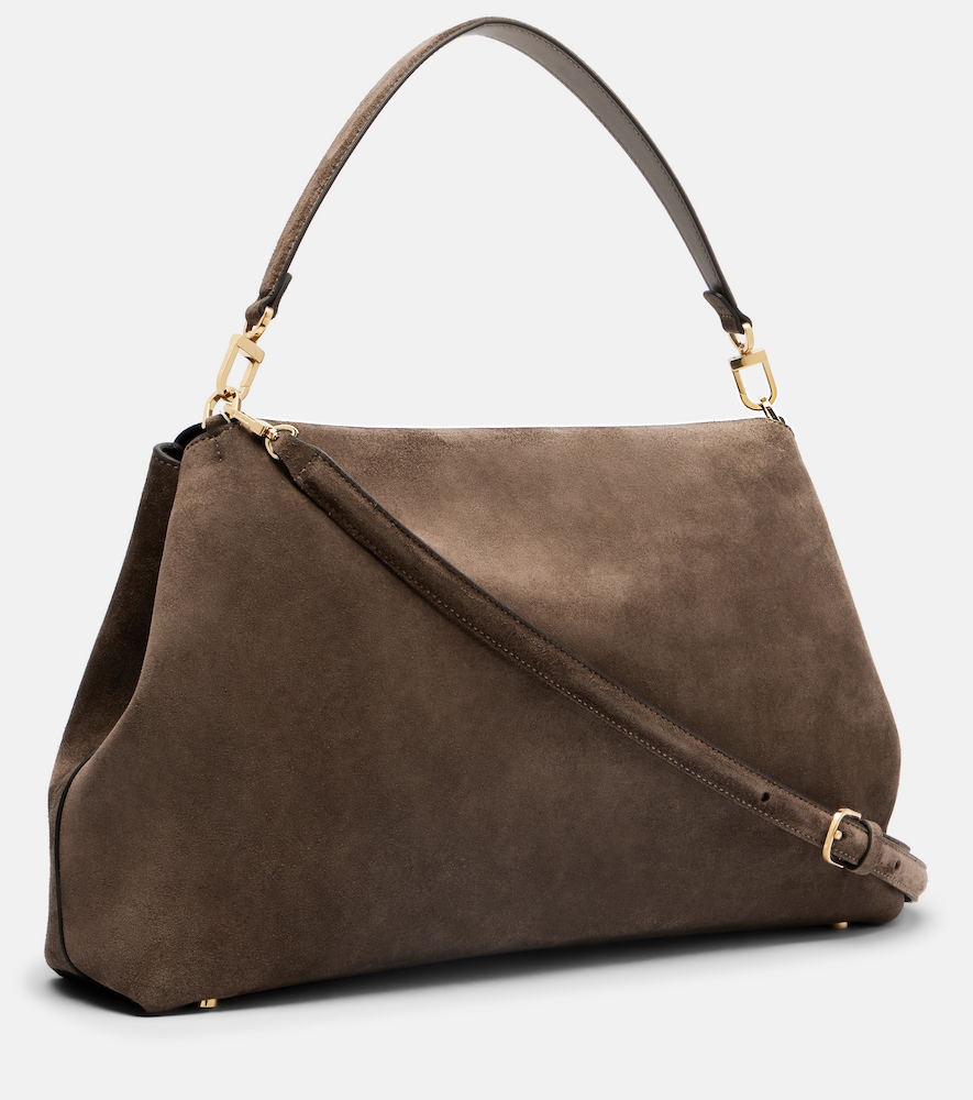  Toteme Toteme Schultertasche T-lock Aus Veloursleder 