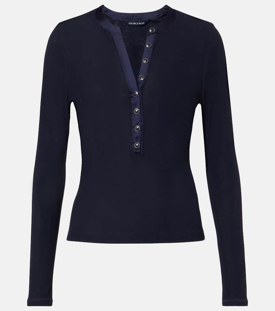 Henley-Top Drexler aus Rippstrick