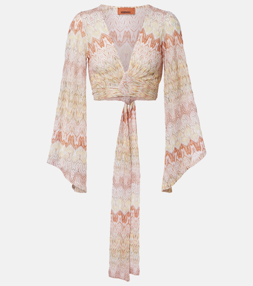 Missoni Donna Top Cropped Con Lamé Multicolore It Taglia 40- Mytheresa