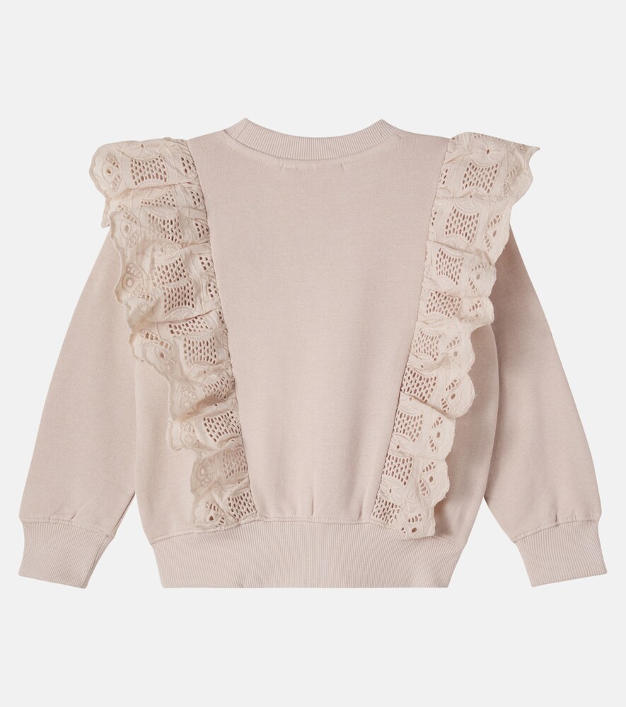  Molo Molo Sweatshirt Maro Aus Baumwoll-jersey Mit Spitze 