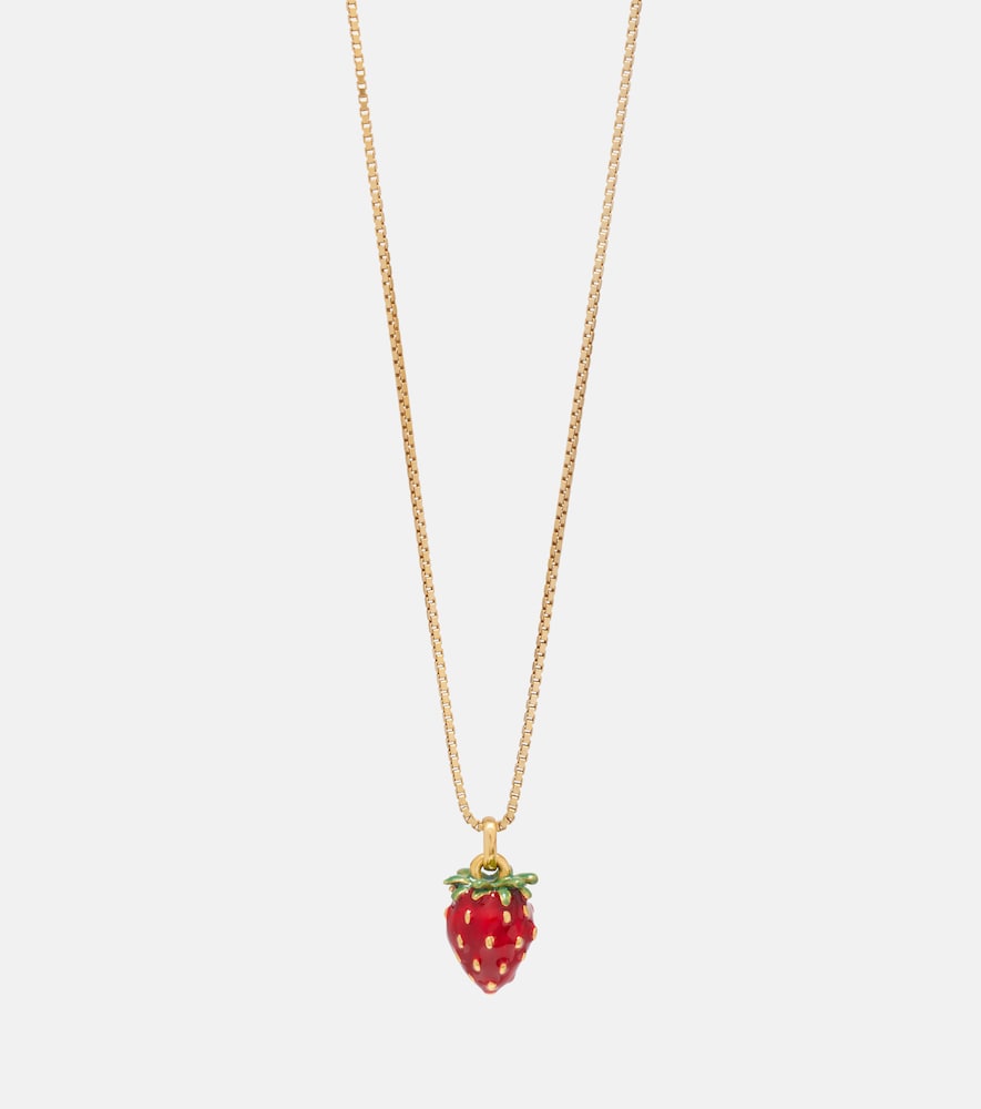 Saint Laurent Strawberry pendant necklace