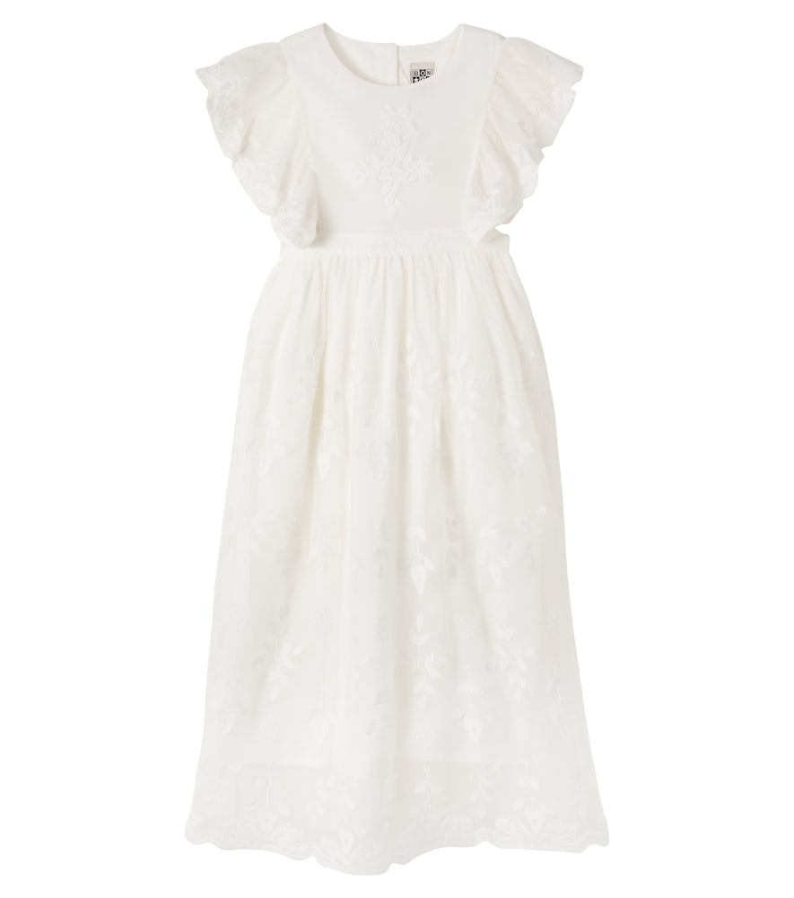 Bonton White Noce Embroidered Cotton-Blend Dress Y Size 4 - Mytheresa