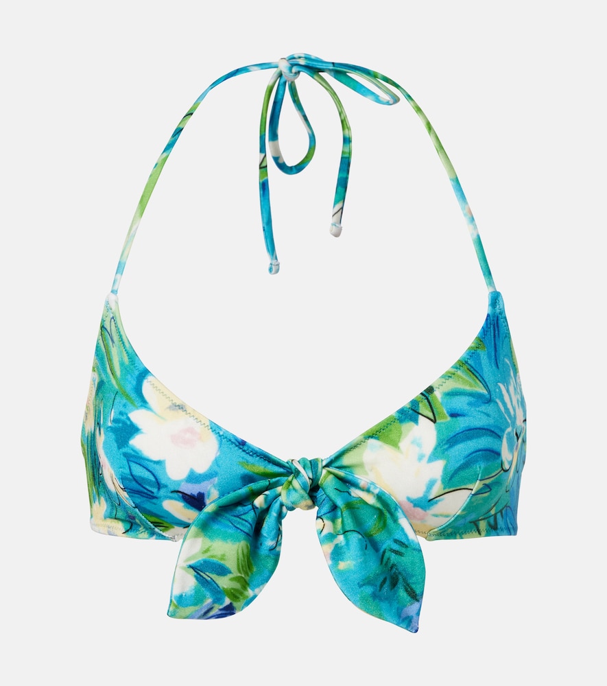 Chloe Chloé Bow-detail floral bikini top