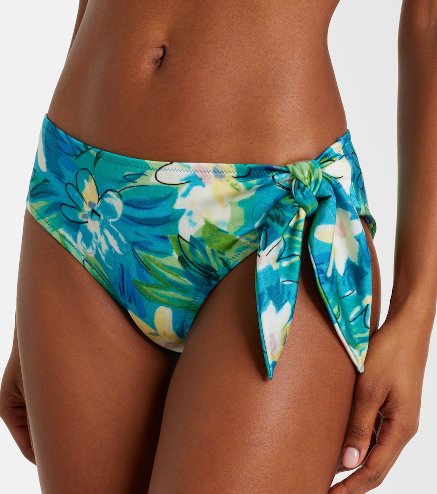  Chloe Chloe Bow-detail Floral Bikini Top 