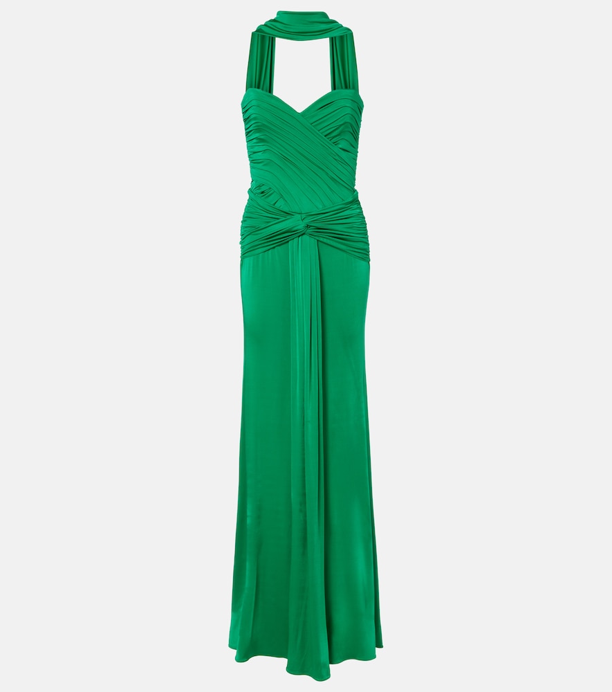 The New Arrivals Ilkyaz Ozel Gathered ruched gown