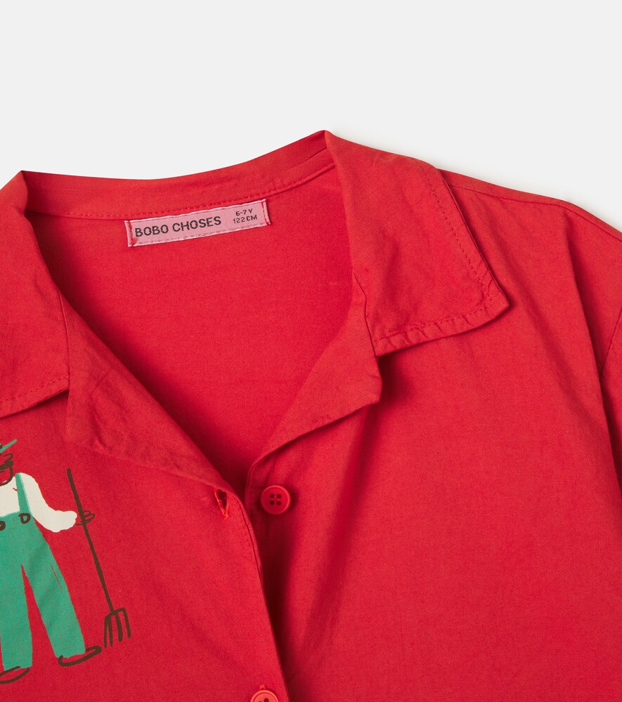  Bobo Choses Bobo Choses Camisa De Algodón Estampada 