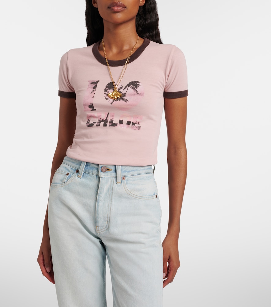  Chloe Chloe Printed Cotton T-shirt 