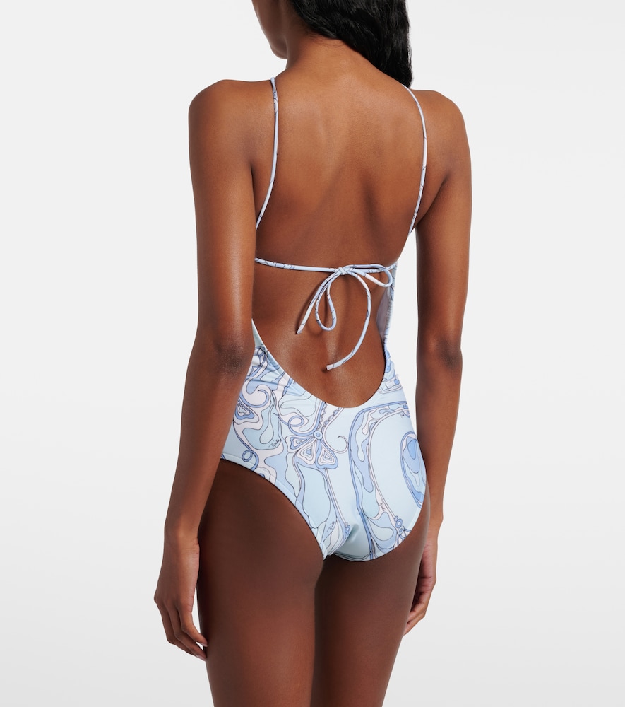  Pucci Pucci Orchidee Open-back Swimsuit 