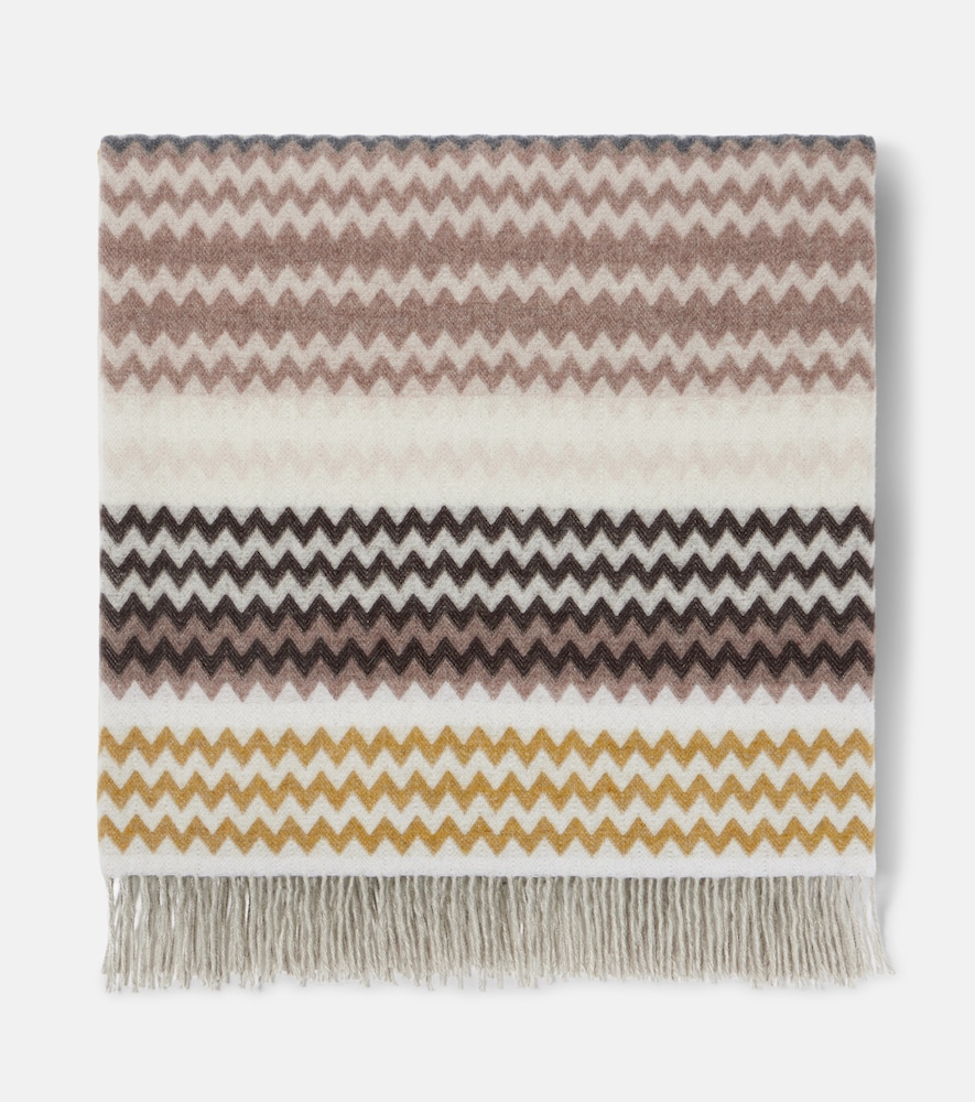 Missoni Humbert Fringed Wool-blend Throw In Multi
